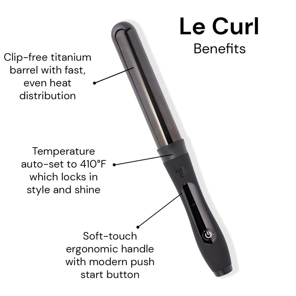 L'ANGE Hair Le Curl 32mm barrel creates beachy waves at home