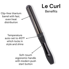 L'ANGE Hair Le Curl 32mm barrel creates beachy waves at home