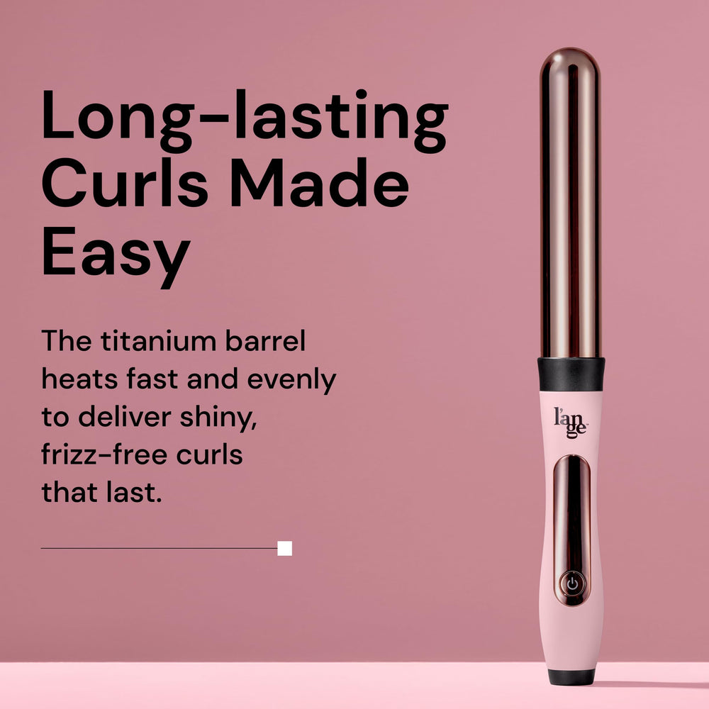 L'ANGE Hair Le Curl wand in action showing fast heat up to 410F