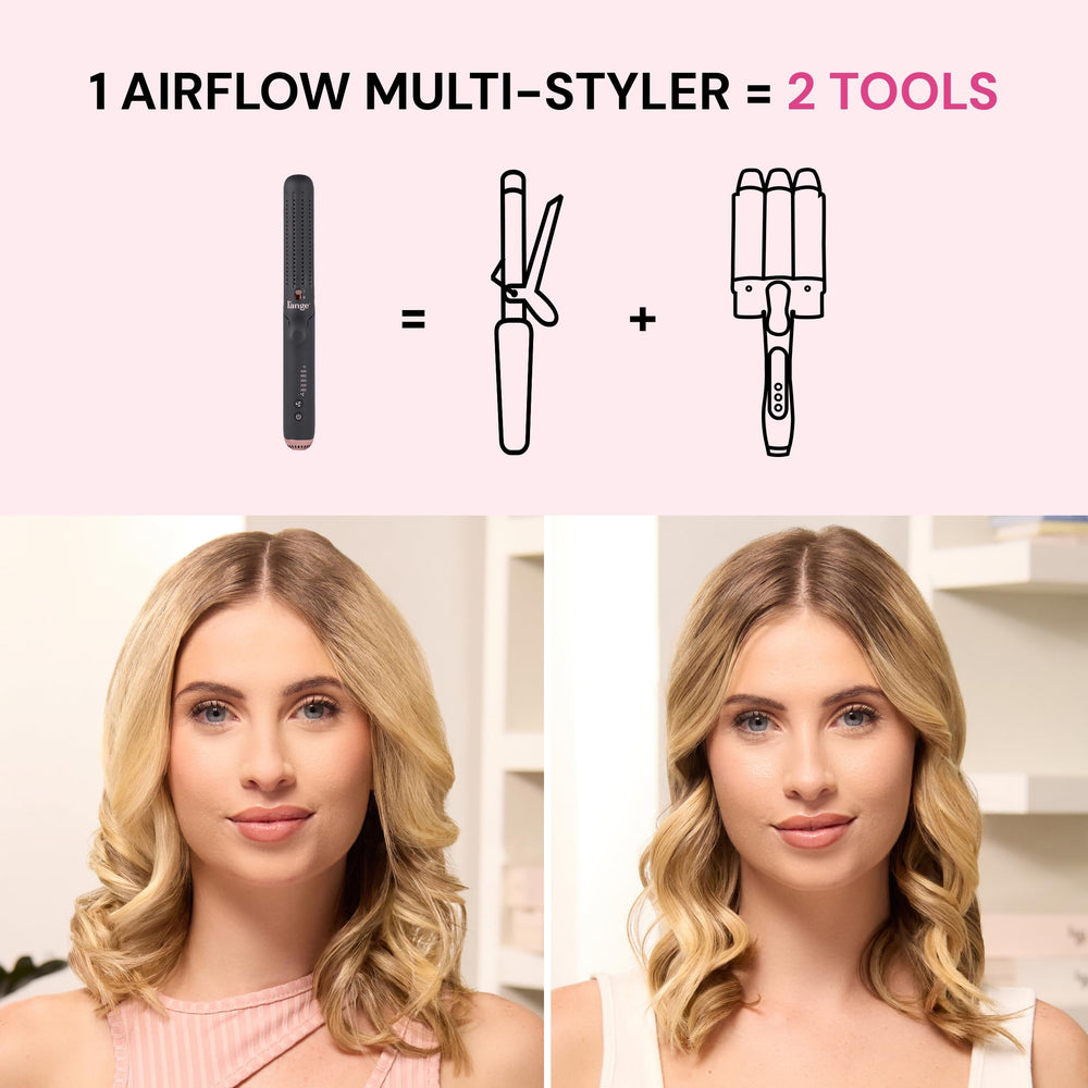 L'ANGE HAIR Le Duo Flex 360° swivel cord demonstrates effortless styling movement.