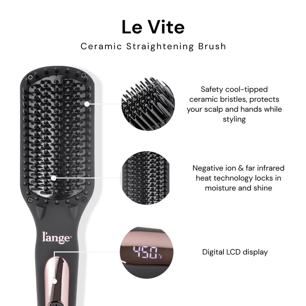L'ANGE HAIR Le Vite packaging shows a travel-ready styling kit.