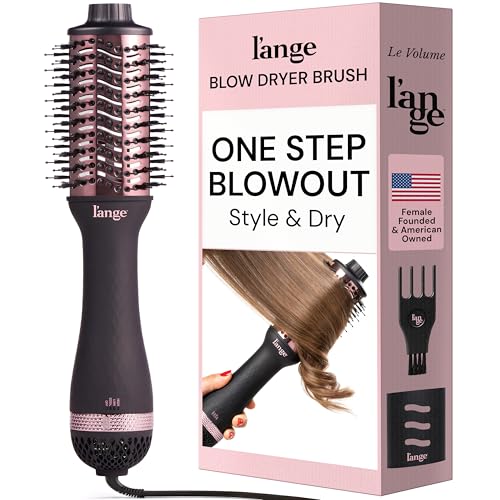 L'ANGE HAIR Le Volume front view with 60mm oval barrel for quick, salon-worthy volume.