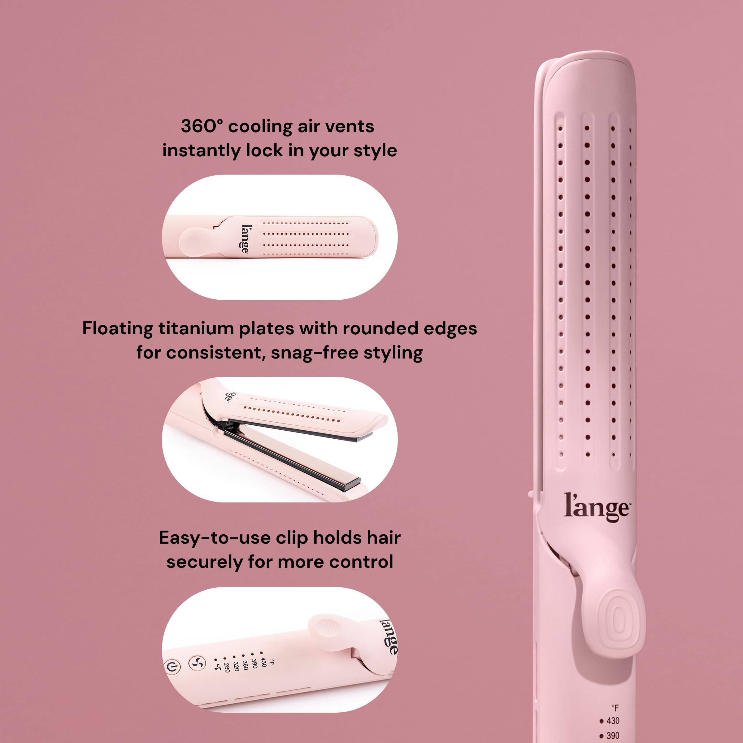 L'ANGE HAIR Le Duo ergonomic lightweight handle for comfortable use.