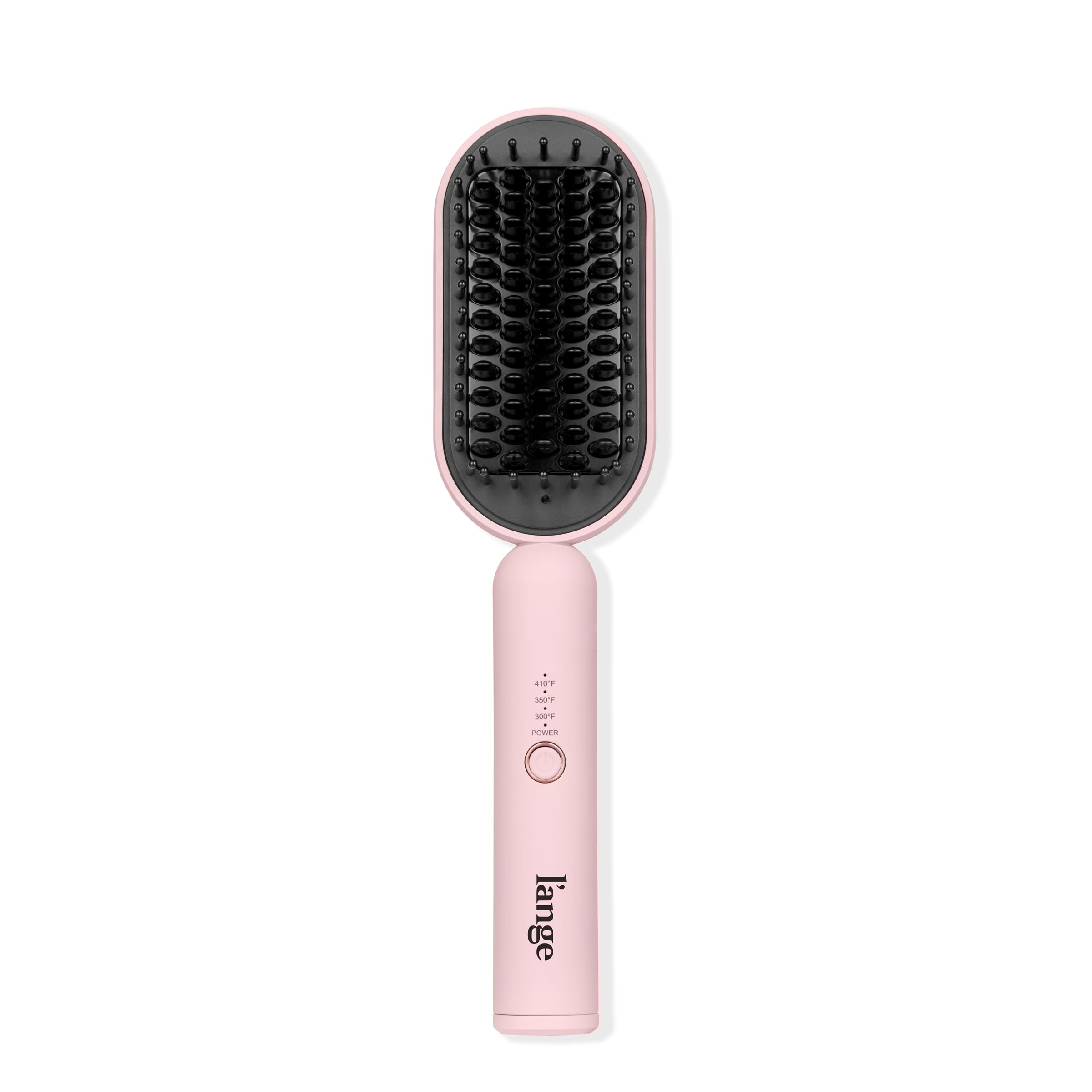 L'ANGE HAIR Mane Pass straightening brush front view for fast, smooth results.