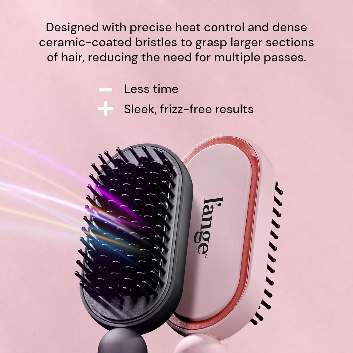 L'ANGE HAIR Mane Pass ionic technology boosts shine and reduces frizz.