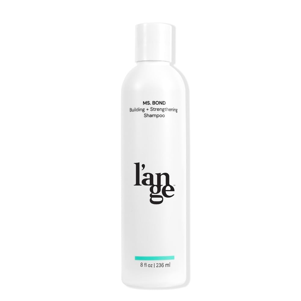 L'ANGE HAIR Ms. Bond Shampoo bottle front showing bond-building formula for stronger strands.