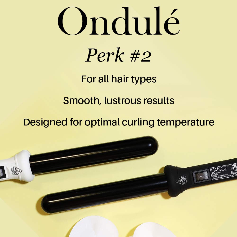 L'ANGE HAIR Ondulé uses negative-ion technology for shiny, smooth results.