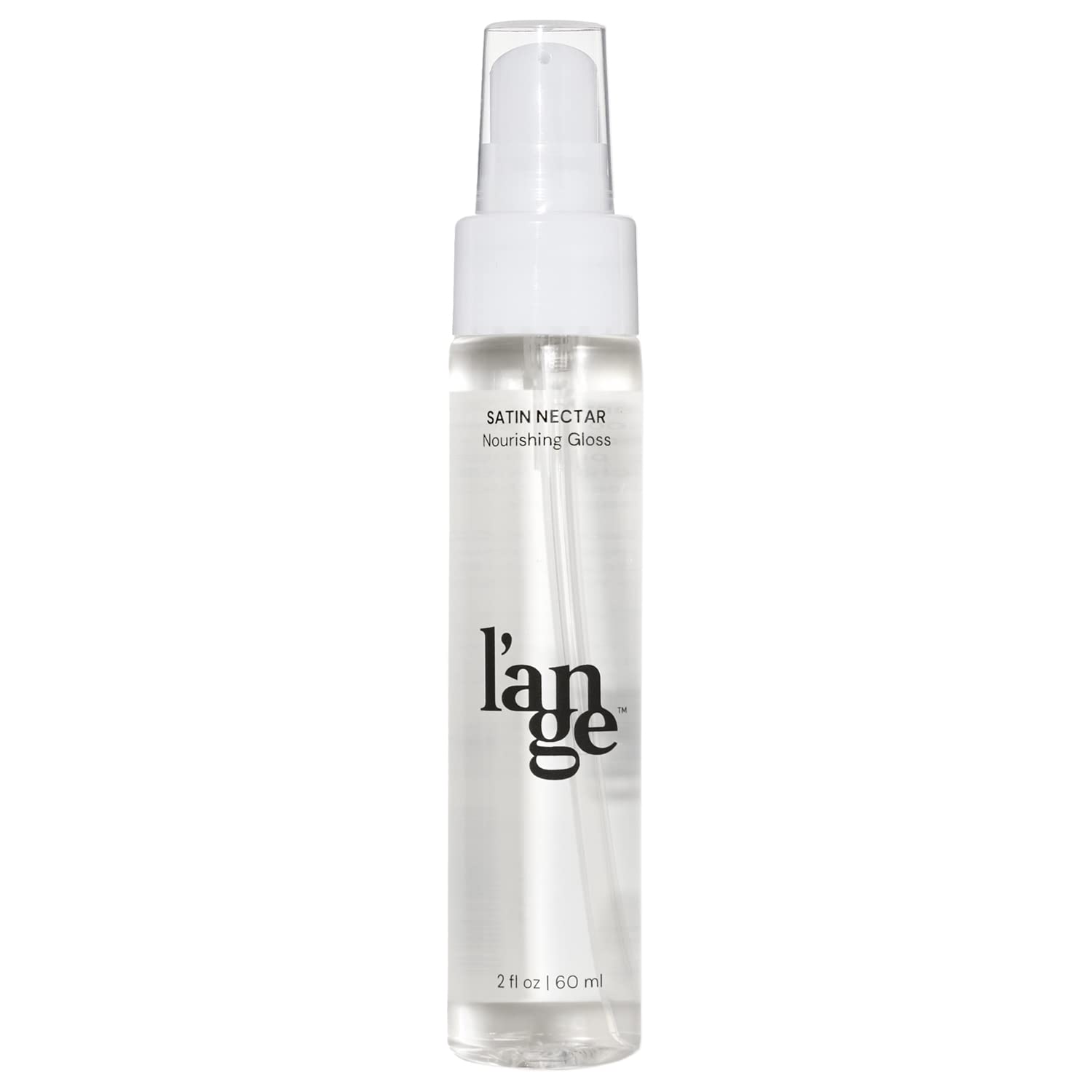 L'ANGE Hair Satin Néctar Nourishing Gloss bottle highlights radiant shine for all hair types