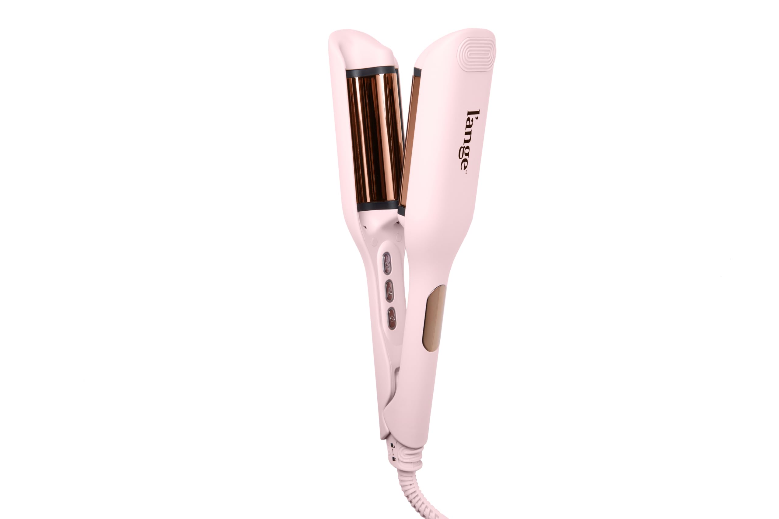 Lange Hair SculptWaver titanium barrel closeup showing snag-free styling