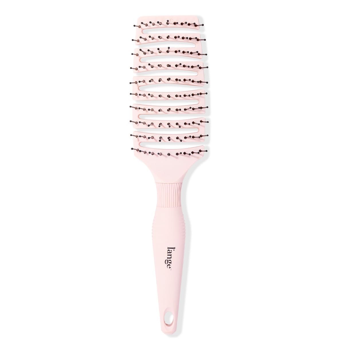 L'ANGE HAIR Siena Flexi Curved Vented Brush close-up for easy detangling.