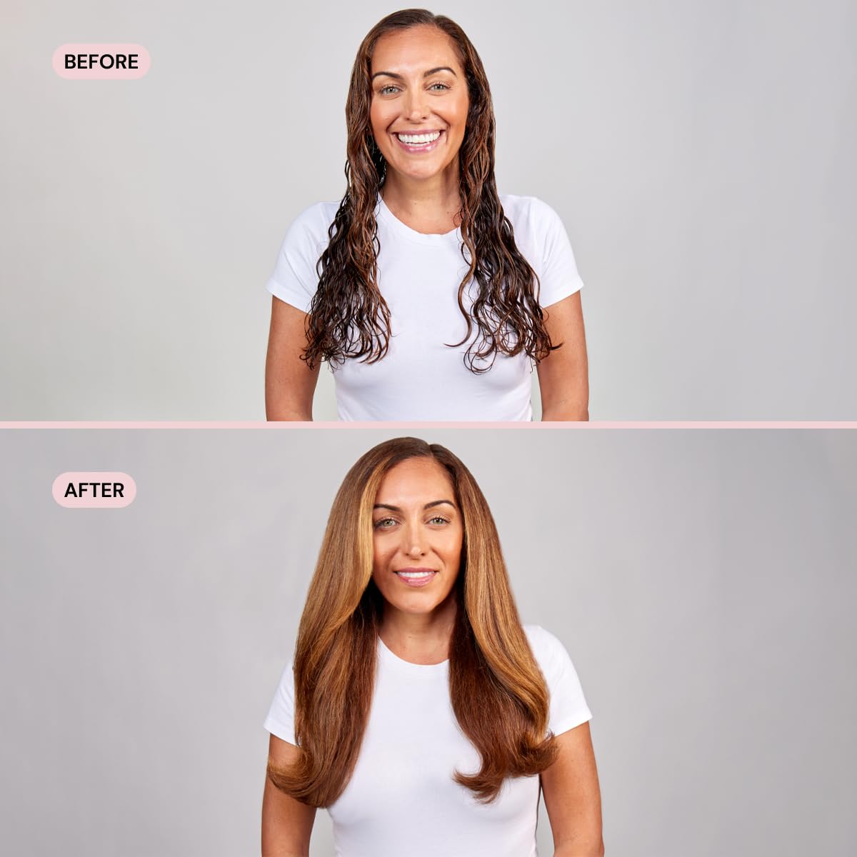 L'ANGE HAIR Soleil dryer heat settings highlighting customizable temperature range.