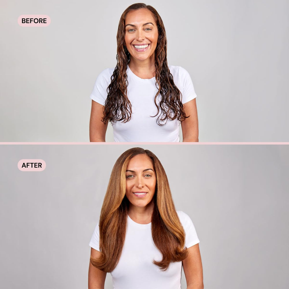 L'ANGE HAIR Soleil dryer heat settings highlighting customizable temperature range.