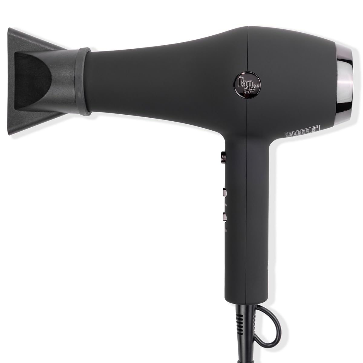 L'ANGE HAIR Soleil dryer side view shows lightweight design for smooth blowouts.