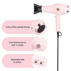 L'ANGE HAIR Soleil side view shows lightweight design for easy styling