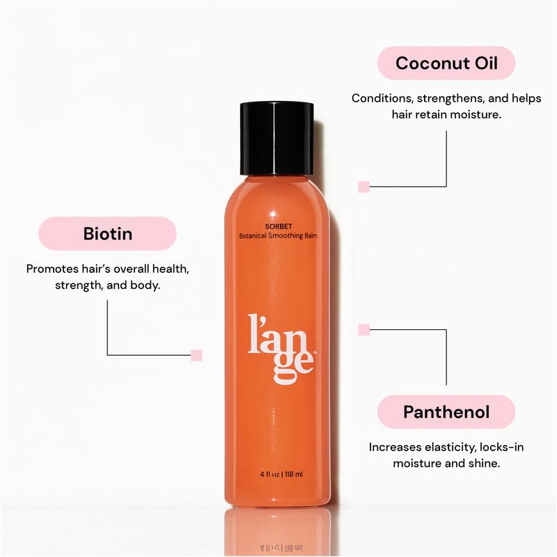 L'ANGE HAIR Sorbet cream texture close-up reveals rich moisture.