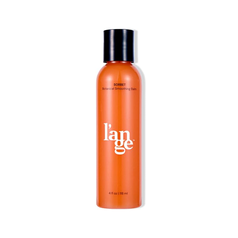 L'ANGE HAIR Sorbet smoothing balm bottle demonstrates frizz control for sleek styles.