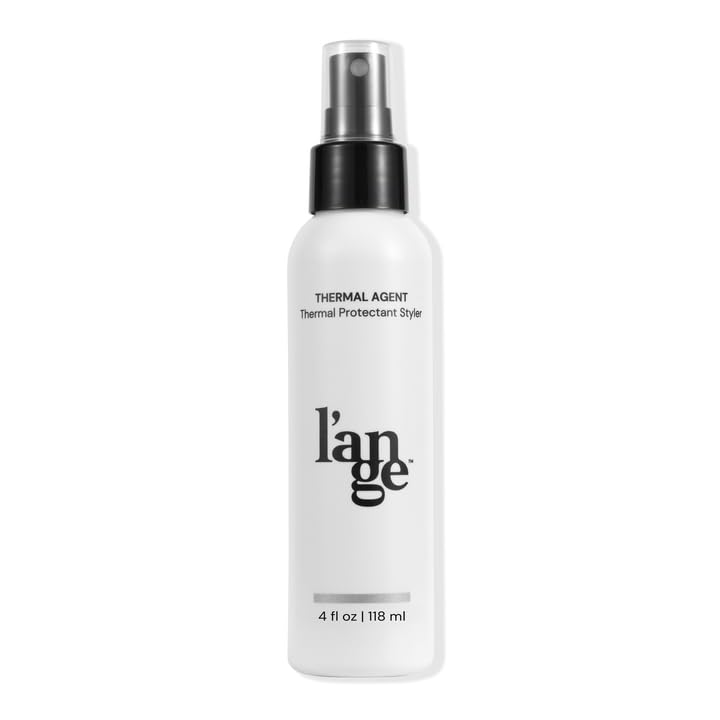 L'ANGE HAIR Thermal Agent spray shields hair from heat up to 450°F for healthier styling.