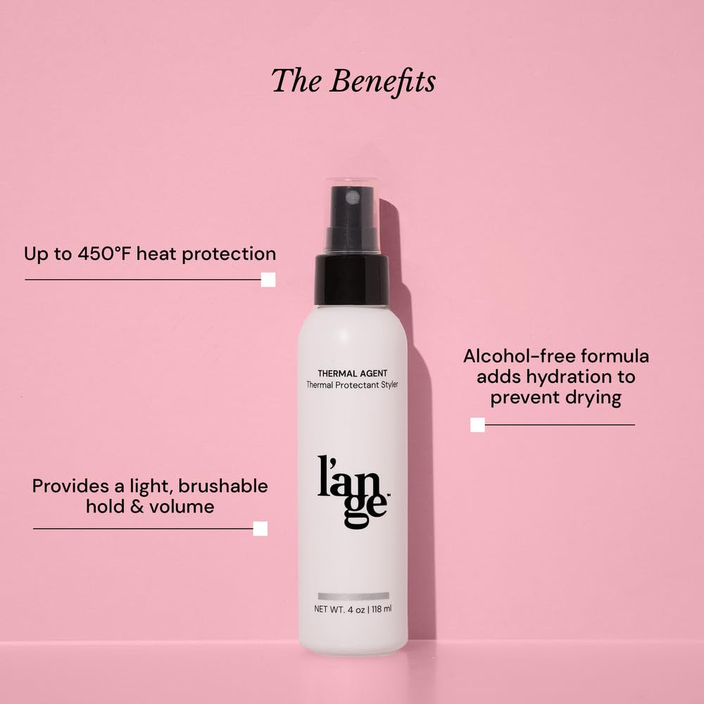 L'ANGE HAIR Thermal Agent in action provides smoother blowouts and defined curls.