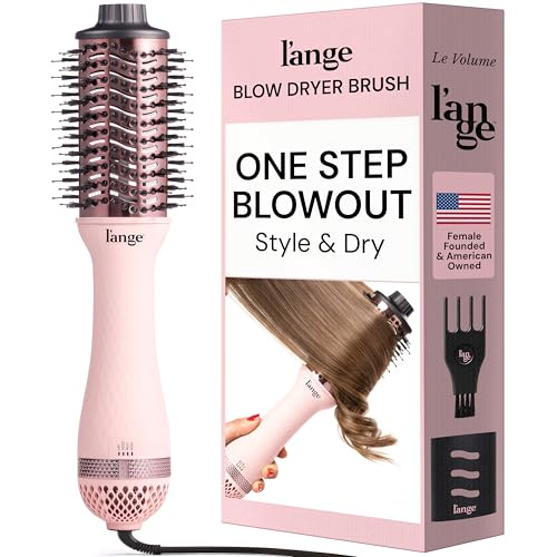 L'ANGE HAIR Le Volume 60mm oval barrel adds lift for shoulder-length hair.