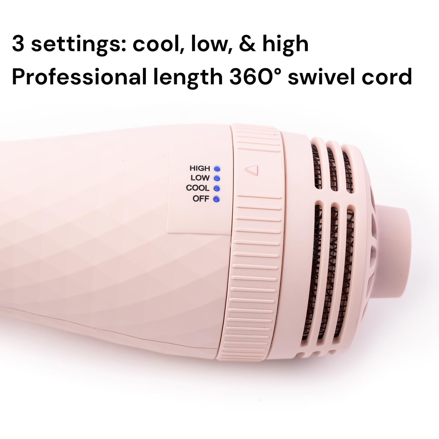 Lange Le Volume easy-twist handle with LED settings enables precise control.