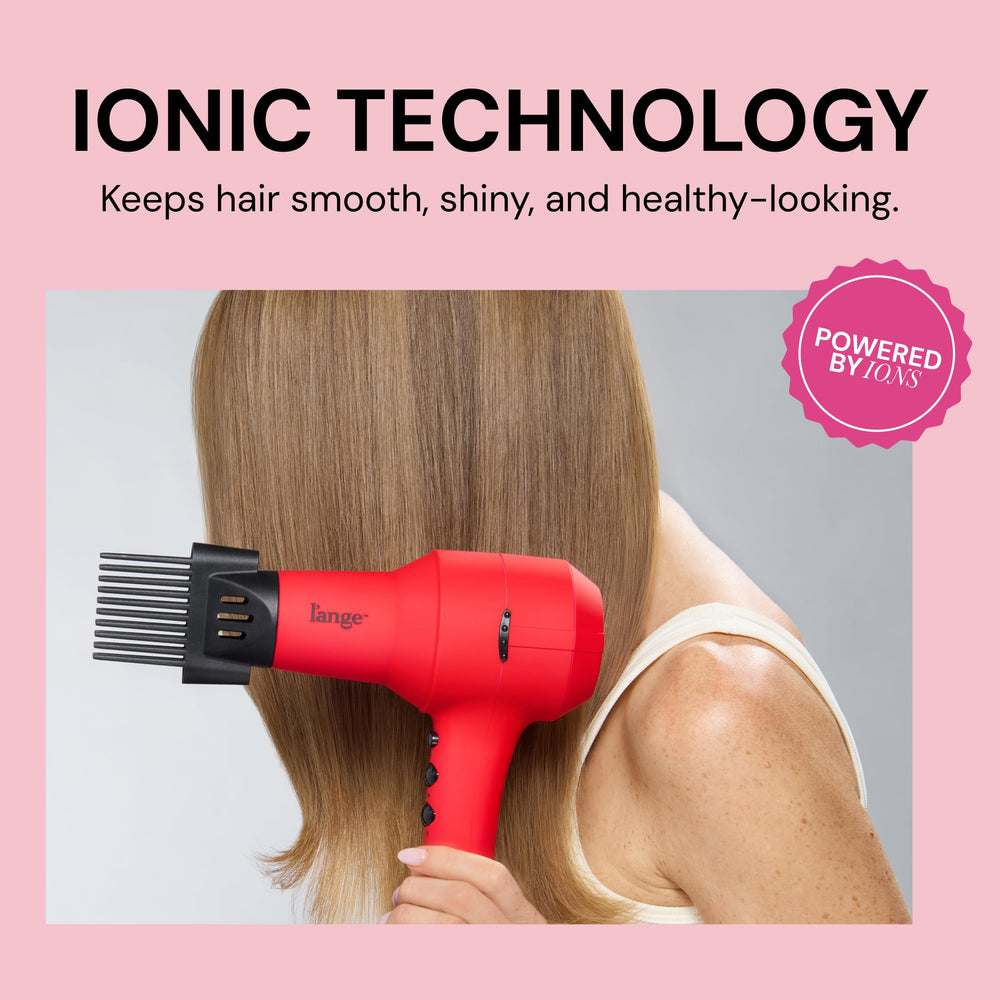L'ANGE HAIR PowerStyle Ionic Turbo Dryer packaging shows portable travel-ready box