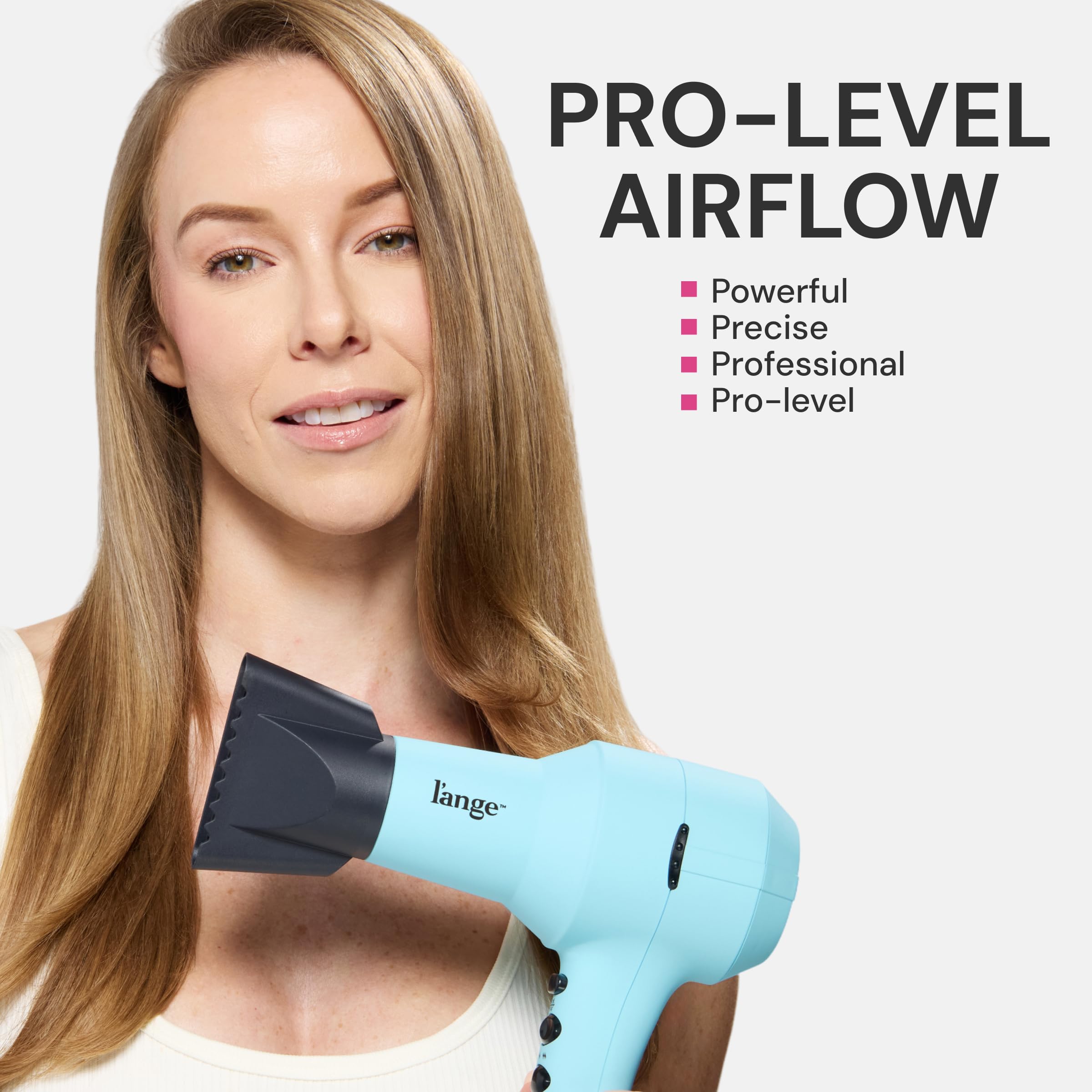 L'ANGE HAIR PowerStyle Ionic Turbo attachments image showcasing smoothing, shaping, and precision finish options