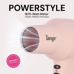 L'ANGE HAIR PowerStyle Ionic Turbo Hair Dryer cool shot locks in your look.