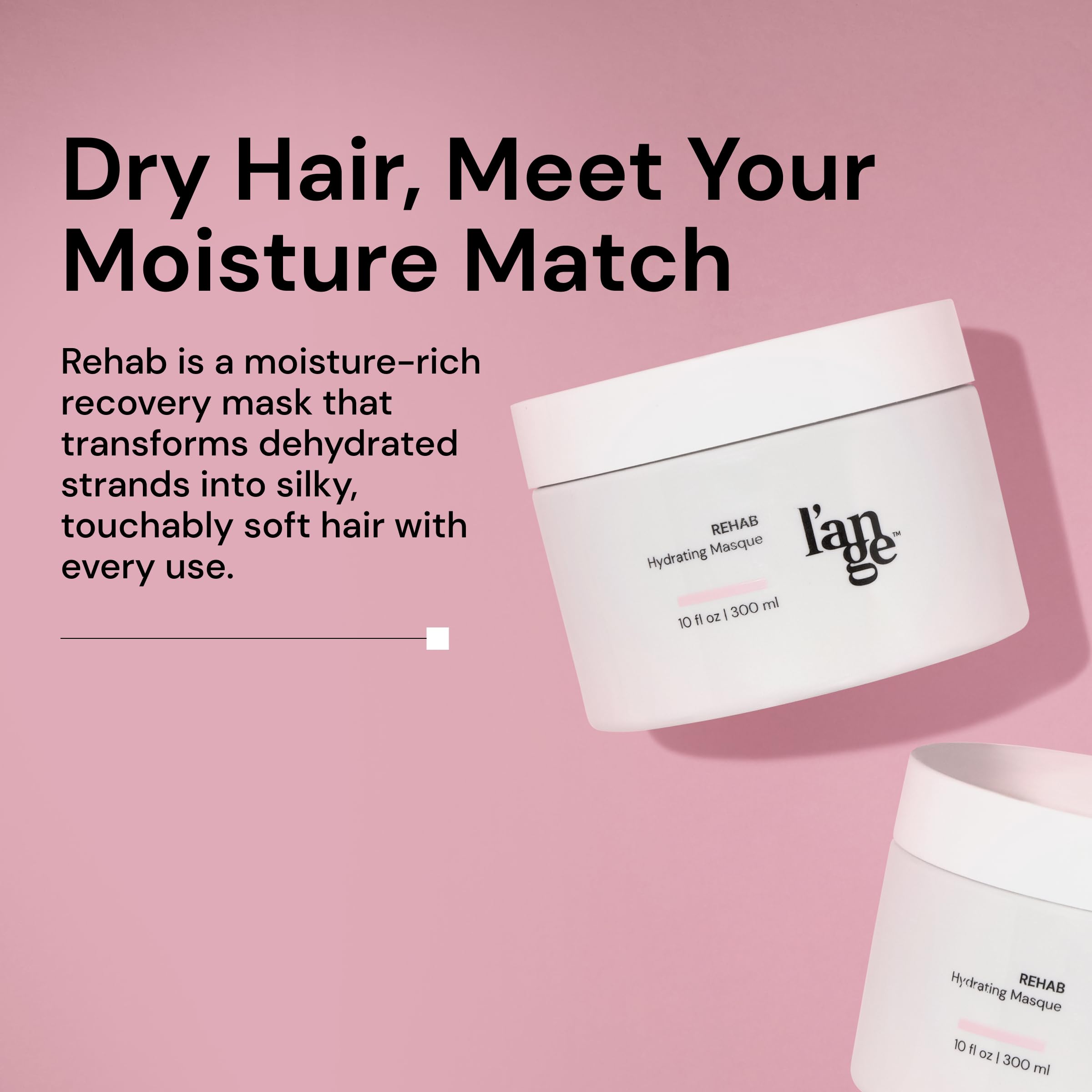L'ANGE HAIR Rehab Hydrating Masque creamy-texture for easy application
