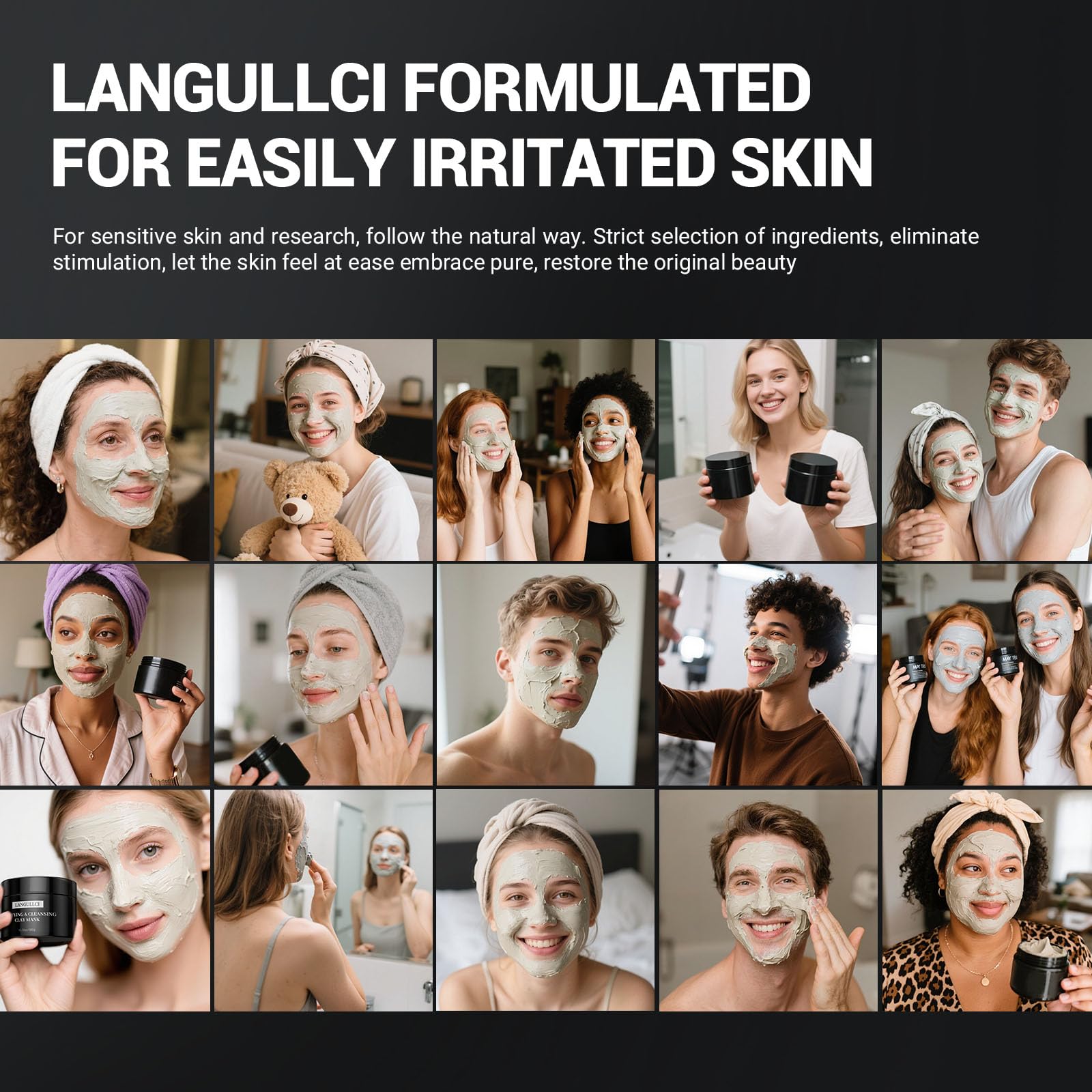 LANGULLCI night routine for matte finish and refreshed skin