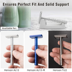 LANGZIHT razor stand sandblasted finish highlights scratch resistance and modern look.