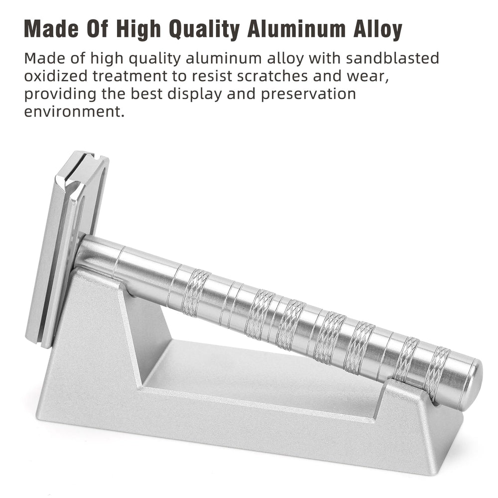 LANGZIHT razor stand stable base supports daily bathroom use.