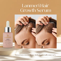 Lanmeri serum dropper closeup enables precise scalp application for targeted care