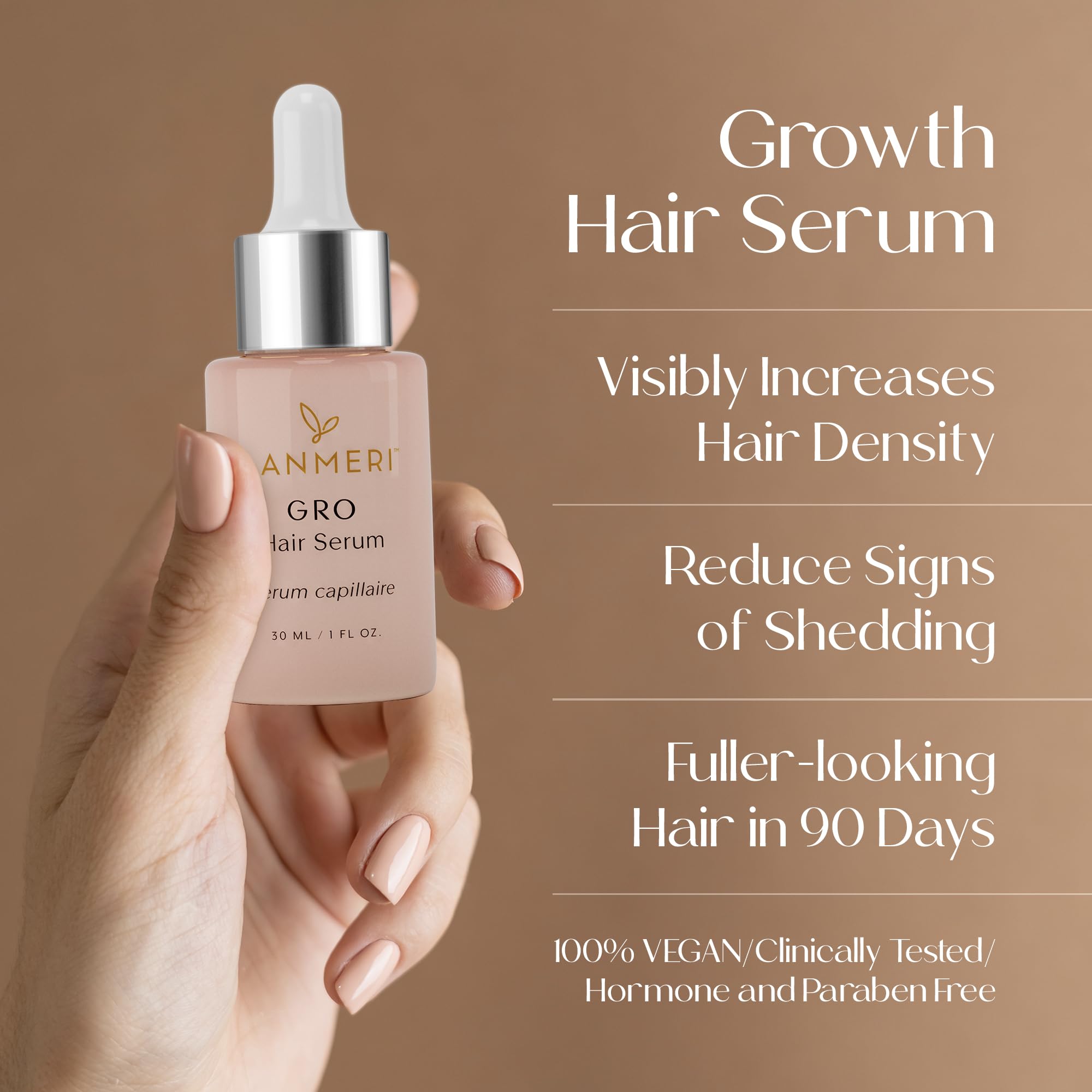 Lanmeri serum texture closeup reveals lightweight, fast-absorbing formula for daily use