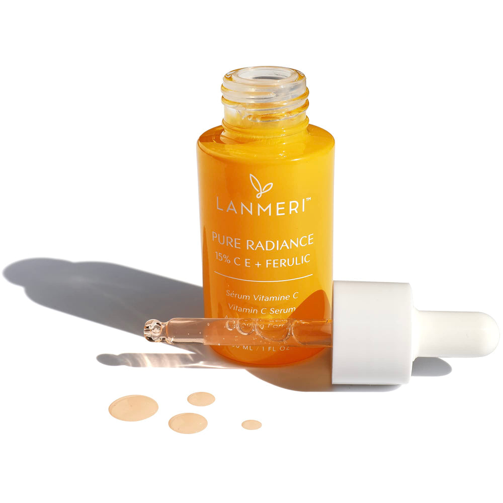Lanmeri serum texture close-up reveals silky, lightweight feel.