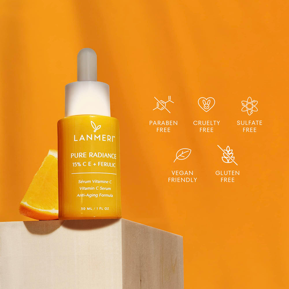 Lanmeri vitamin e nourishing glow detail suggesting anti-aging support.
