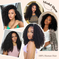 Lannaax 250-density curly wig with drawstring cap for quick, secure fit.