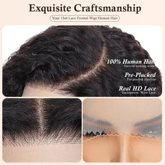 Lannaax 250-density curly wig hairline detail highlights natural edges.