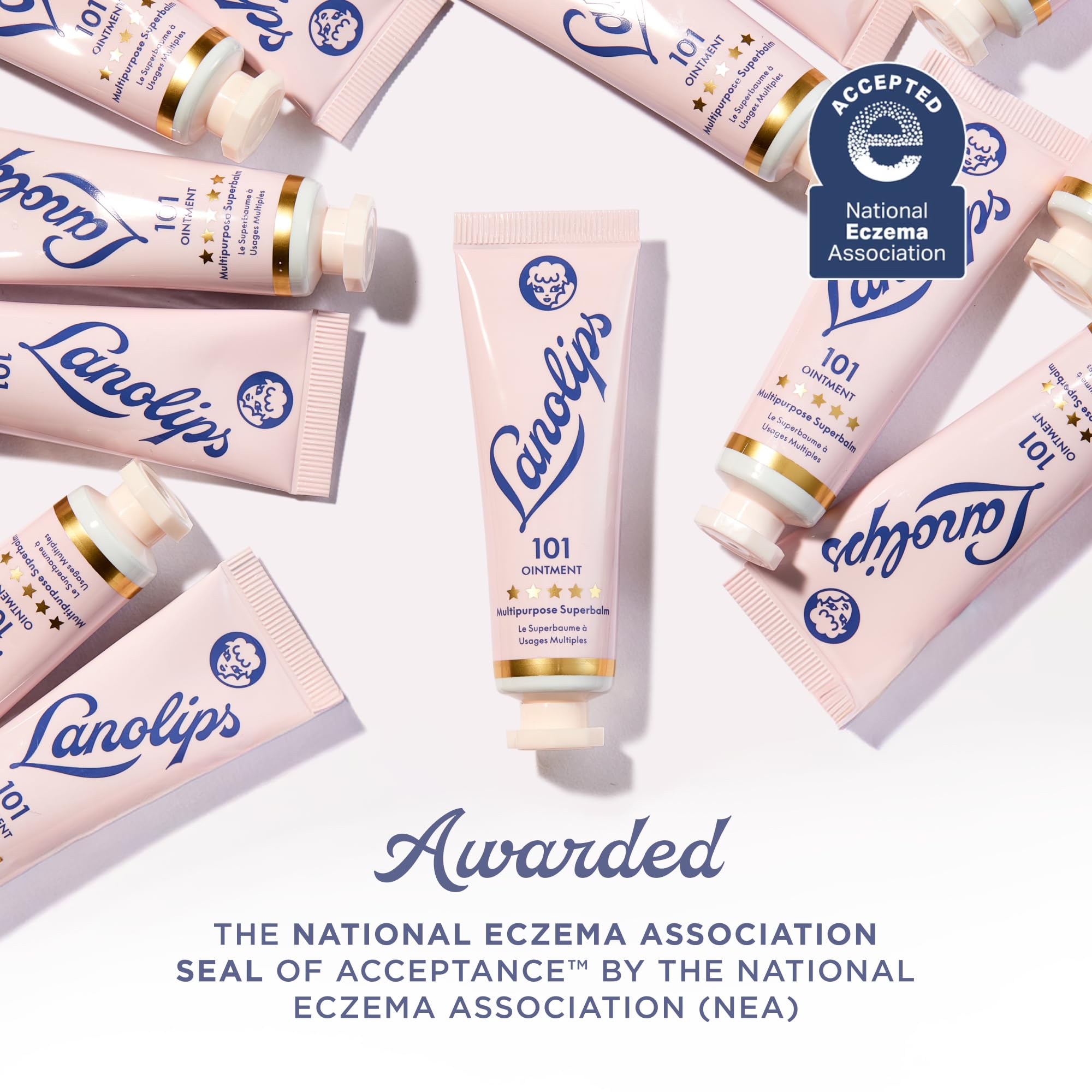 Lanolips 101 Ointment cruelty-free label emphasizing sustainable skincare.