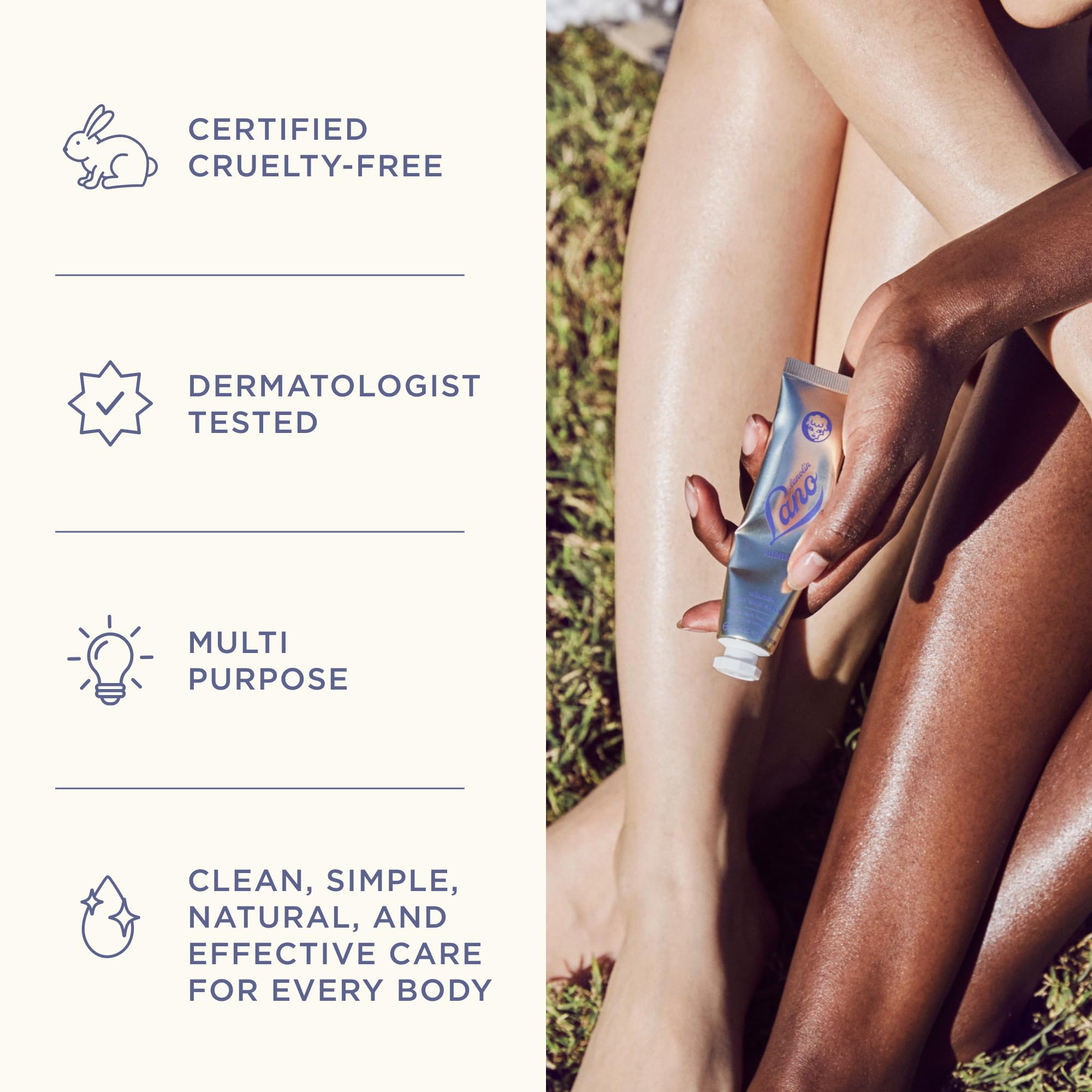 Lanolips Golden Dry Skin Salve used on lips for daily care