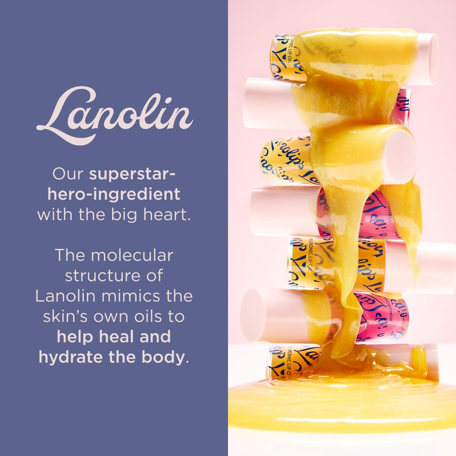 Lanolips plush jumbo applicator glides for easy, comfortable lip application.