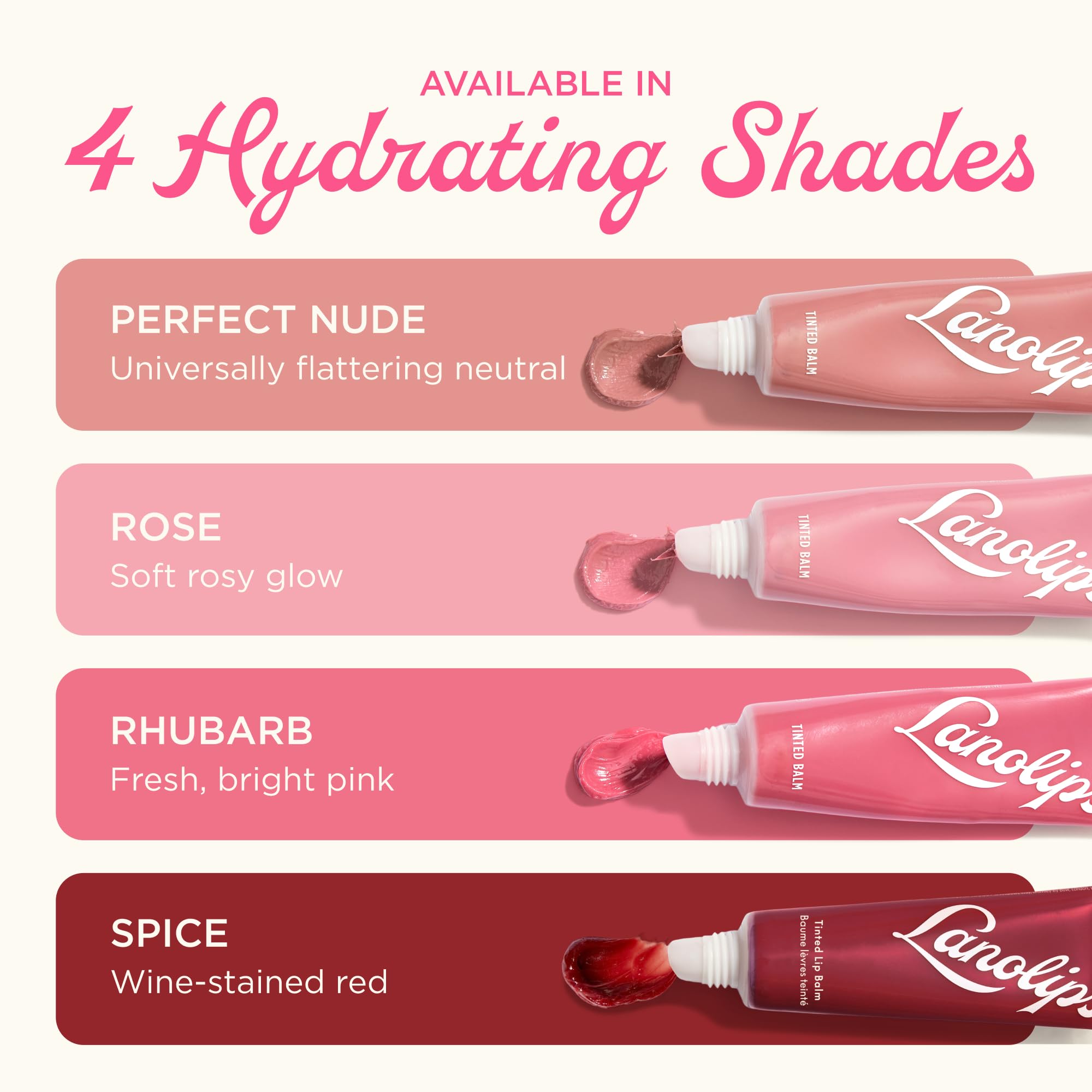 Lanolips Tinted Lip Balm ingredient shea butter delivers rich conditioning.