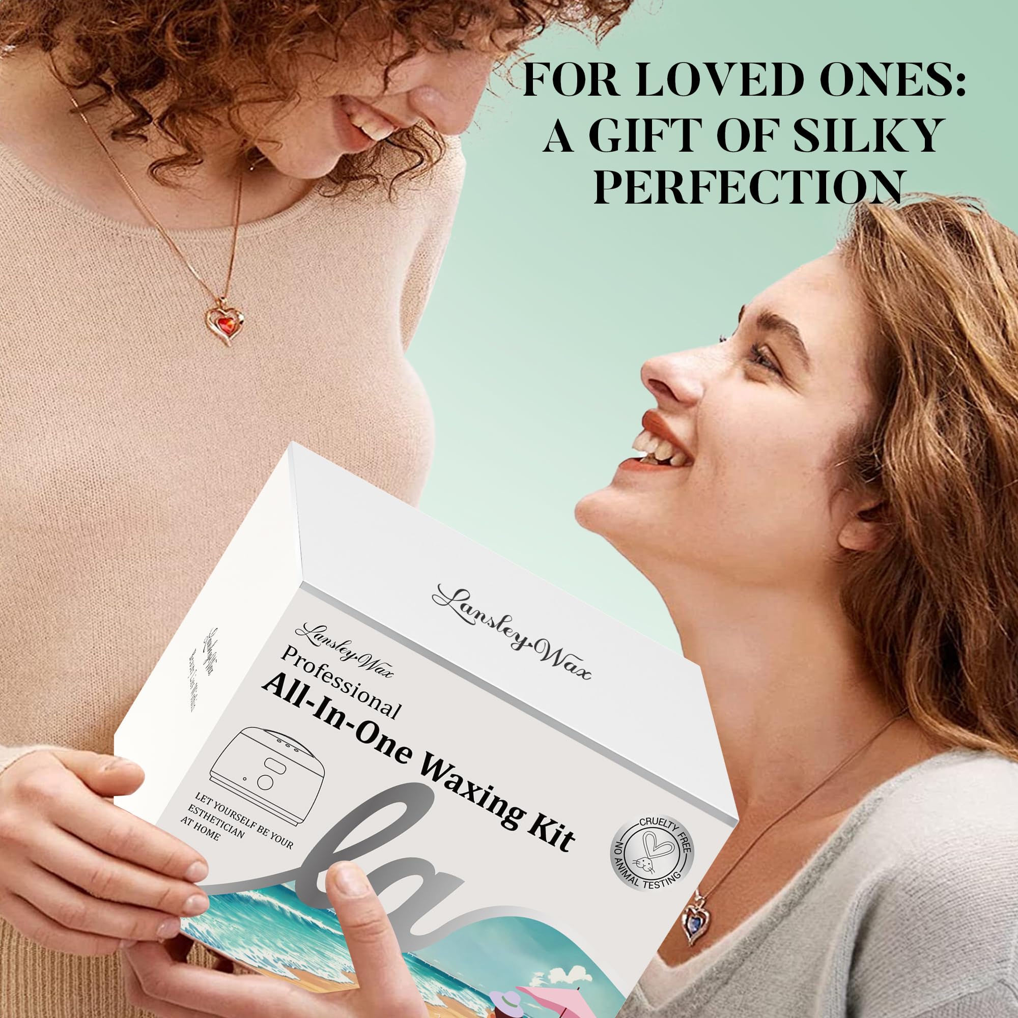 LANSLEYWAX gift packaging conveys ideal beauty gift.