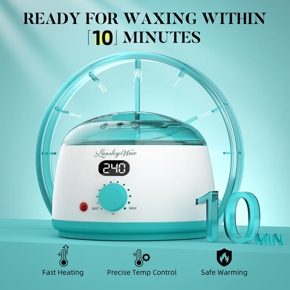 LANSLEYWAX wax warmer shows durable materials for safe, efficient at-home hair removal