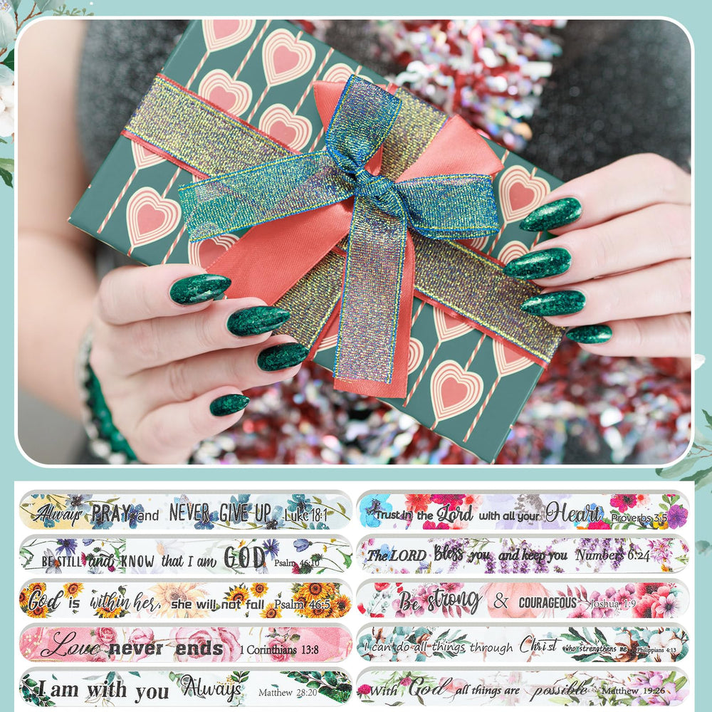 Lanties Christian nail file offers a thoughtful gift option for weddings, church events, or teachers.