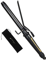 LANVIER curling iron 1inch long barrel delivers versatile curl options for long hair.