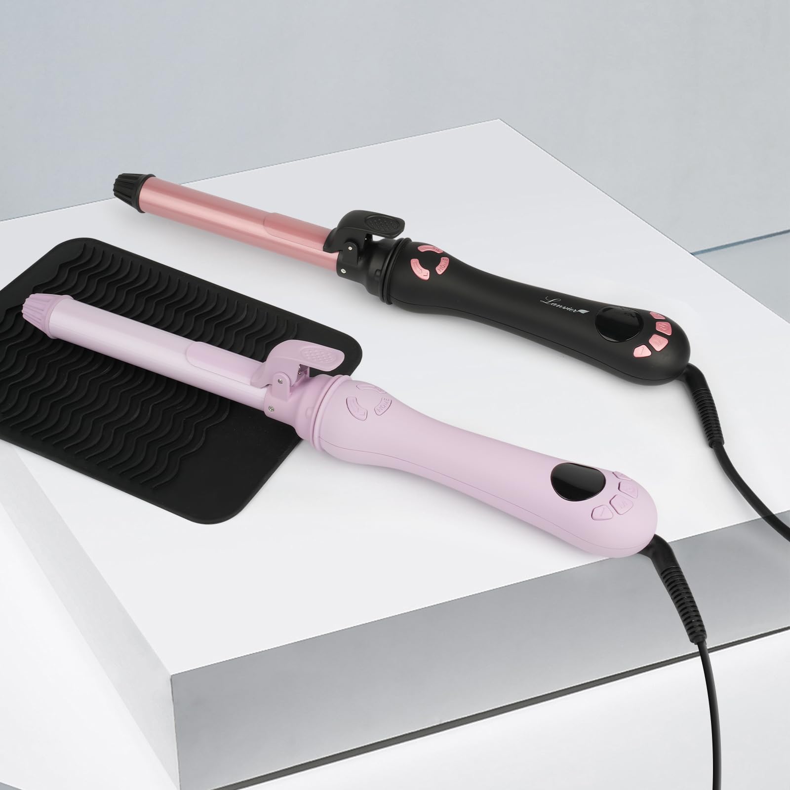 LANVIER travel-ready case image highlights on-the-go styling convenience