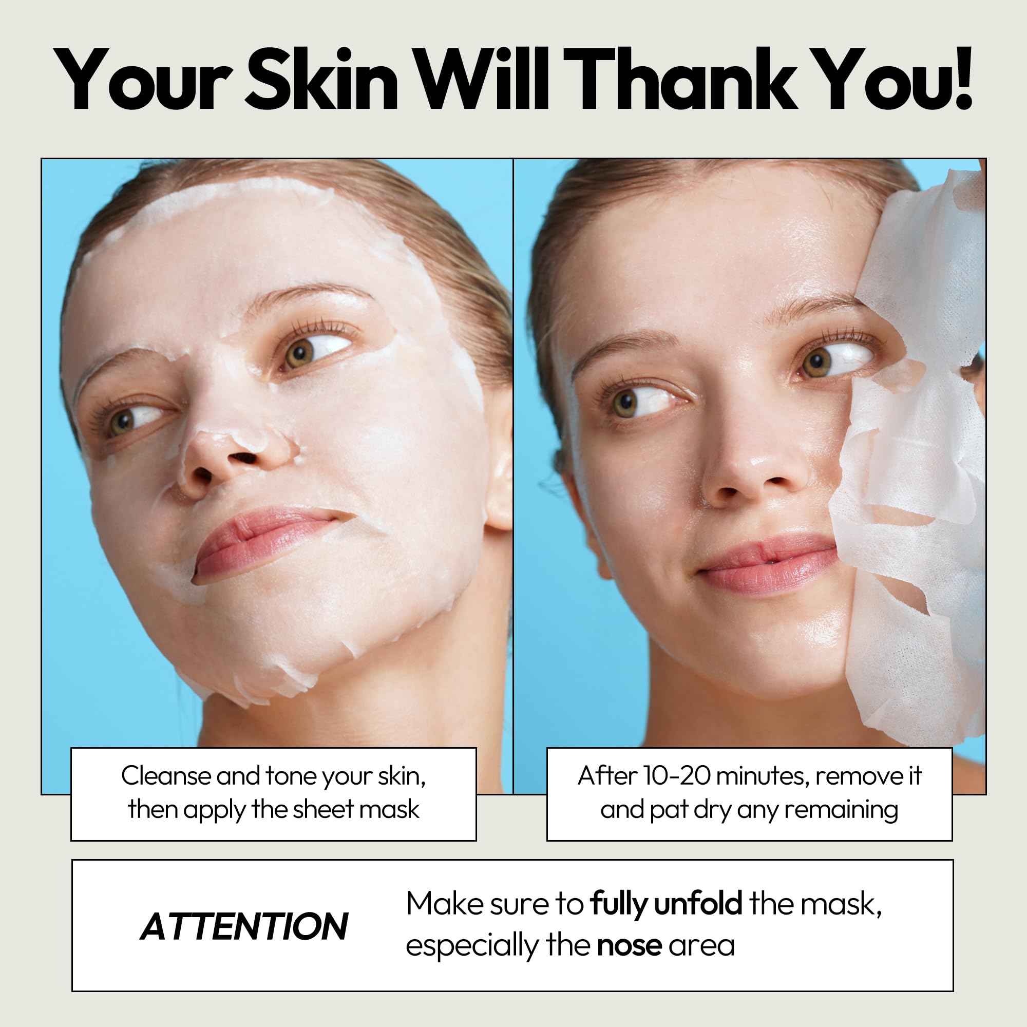 LAPCOS Aqua Sheet Mask outer-label shot conveys premium Korean beauty.