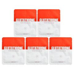 LAPCOS Glutathione Radiance Rescue Mask packaging highlights radiant tone and hydration.