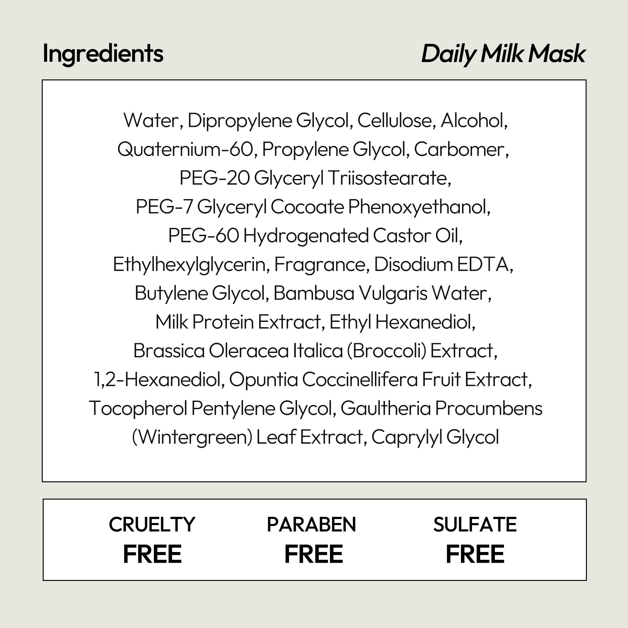 LAPCOS Milk Sheet Mask result: dewy, plump skin after use.