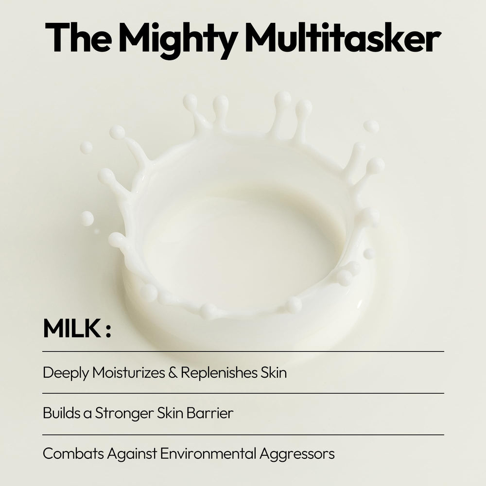 LAPCOS Milk Sheet Mask sheet material up-close, microfiber for better absorption.